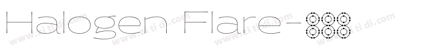 Halogen Flare字体转换